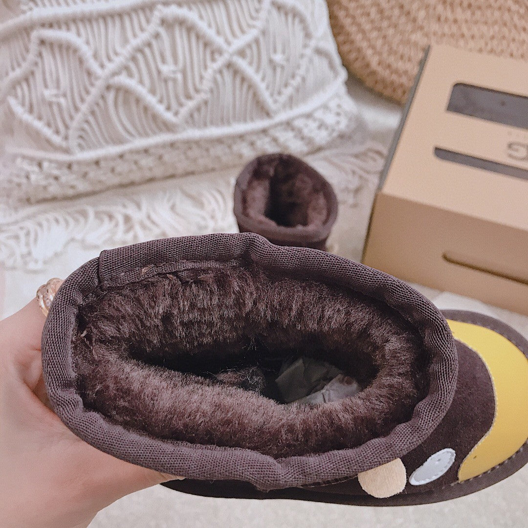 UGG children's shoes cartoon series" dark brown"