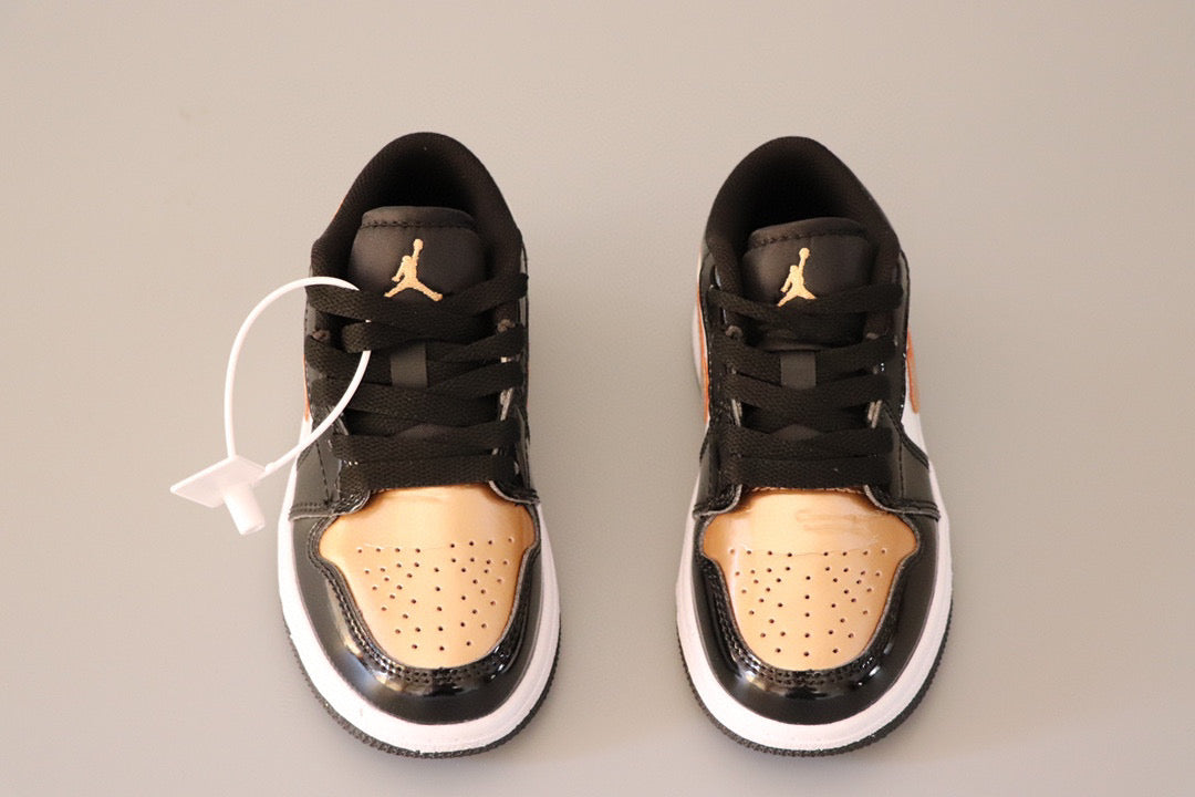 Joe 1 original low-top sneakers" dark, white, Gold"