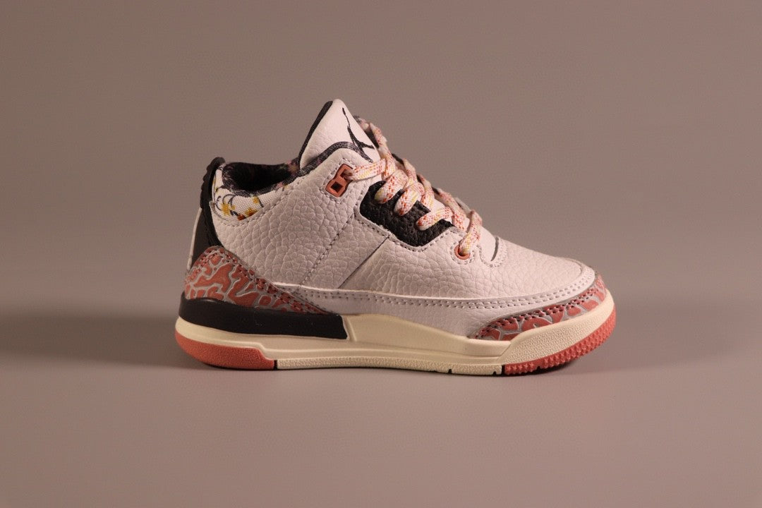 Jordan AJ3 children's shoes" white, cream, pink"