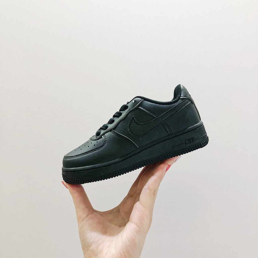 Air Force low-top lace-up sneakers" black"