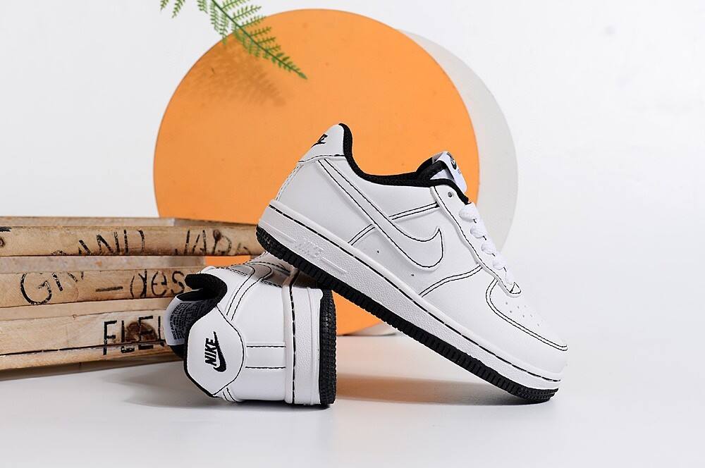 Air Force low-top lace-up sneakers" white"