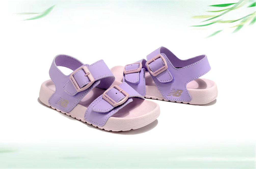 G version of Birkenstock Velcro sandals for children" purple"