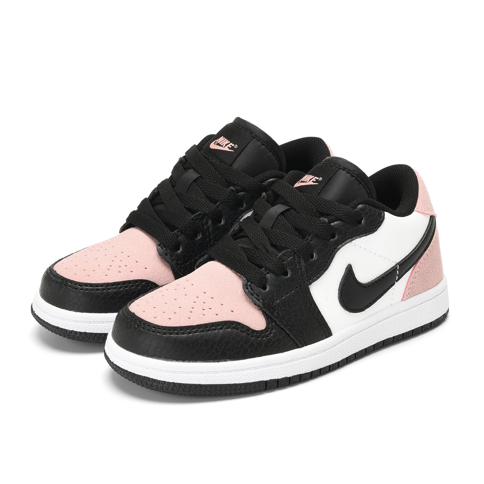 Qiaoyi low-top shoelaces" black, pink, white"