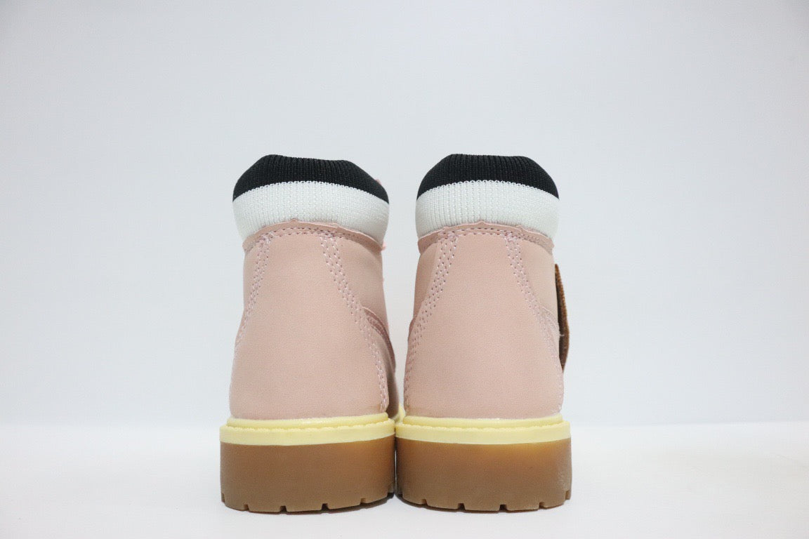 Timberland knitted children's work boots" pink"