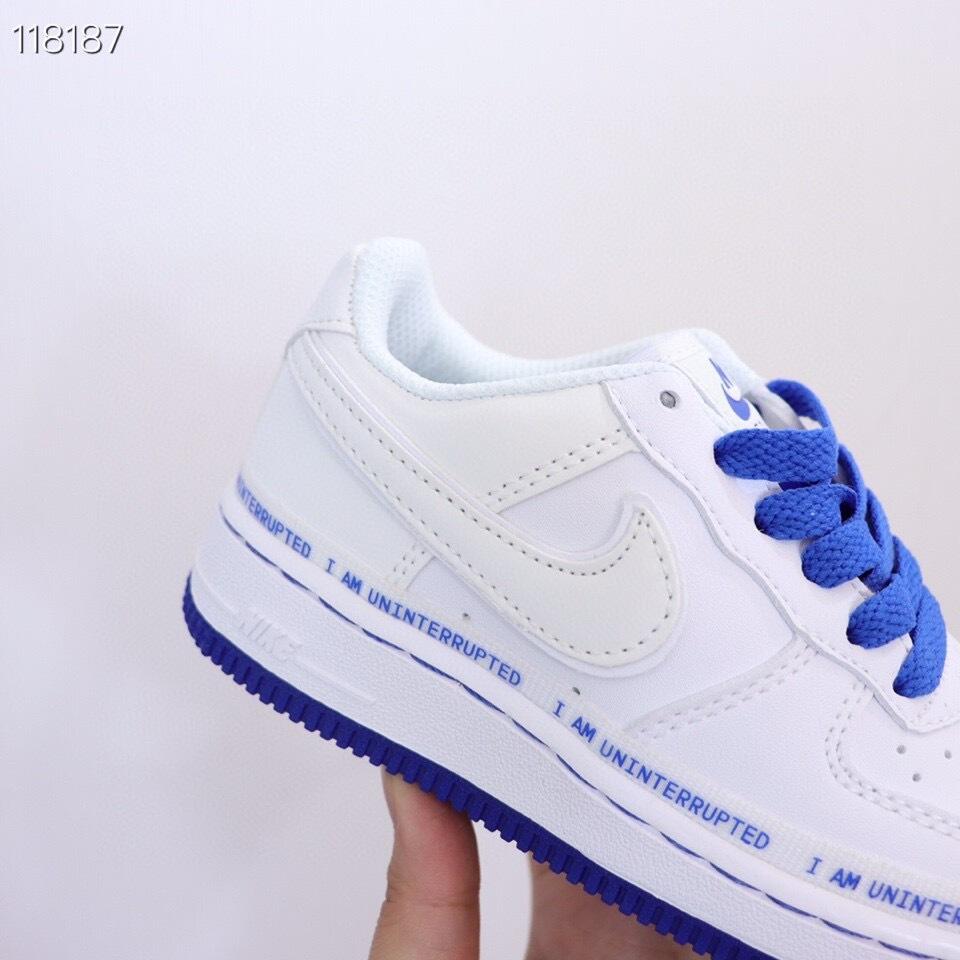Air Force low-top lace-up sneakers" white"