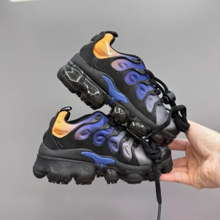 Nike AIR MAX plus full-length air cushion children's sports shoes "light grey/blue""