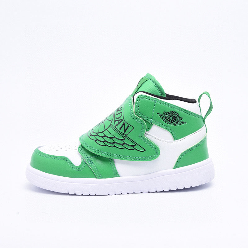 Jordan Wings Kids Shoes" white,green"