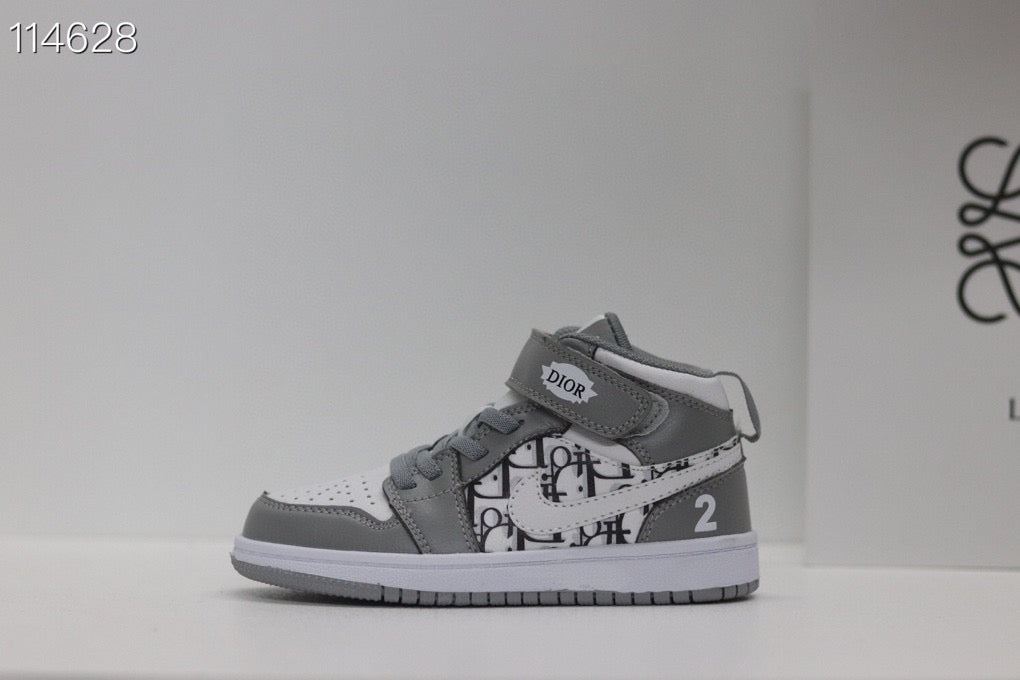 Joe's high-top Velcro children's shoes" cream gray, white"
