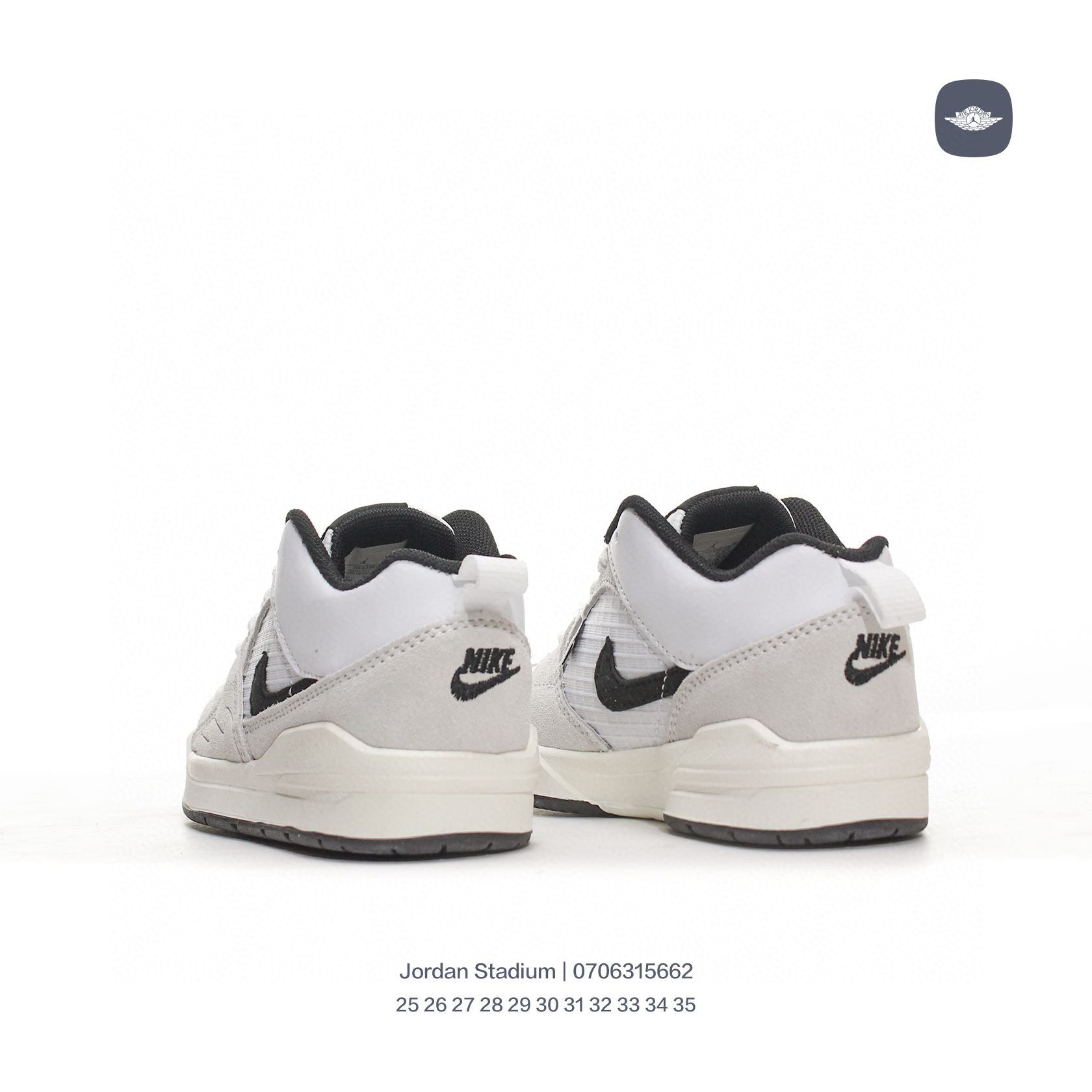 Jordan Stadium sneakers for kid" white, light gray"