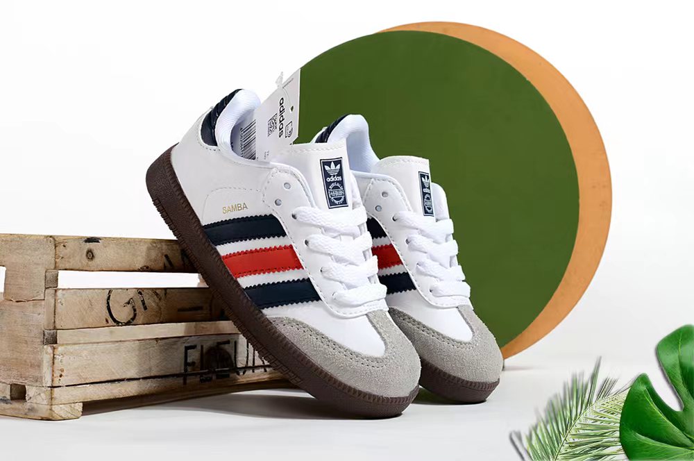 Adidas children's training shoes" white"