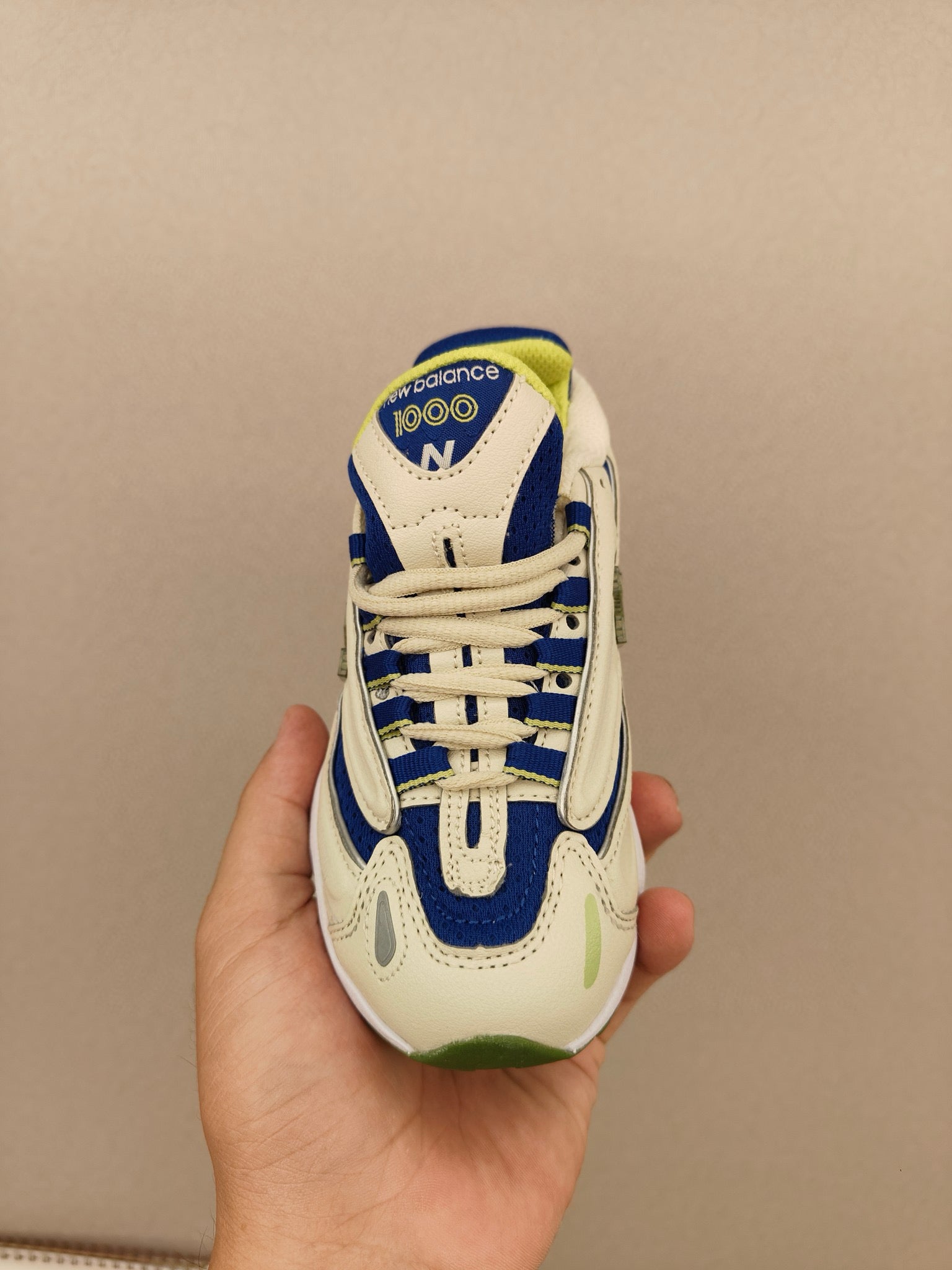 NB1000 lace-up children's shoes" cream"