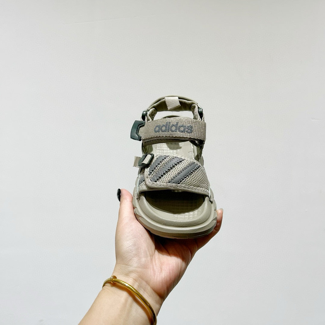 Adidas Velcro children's beach sandals"  light, muted green"