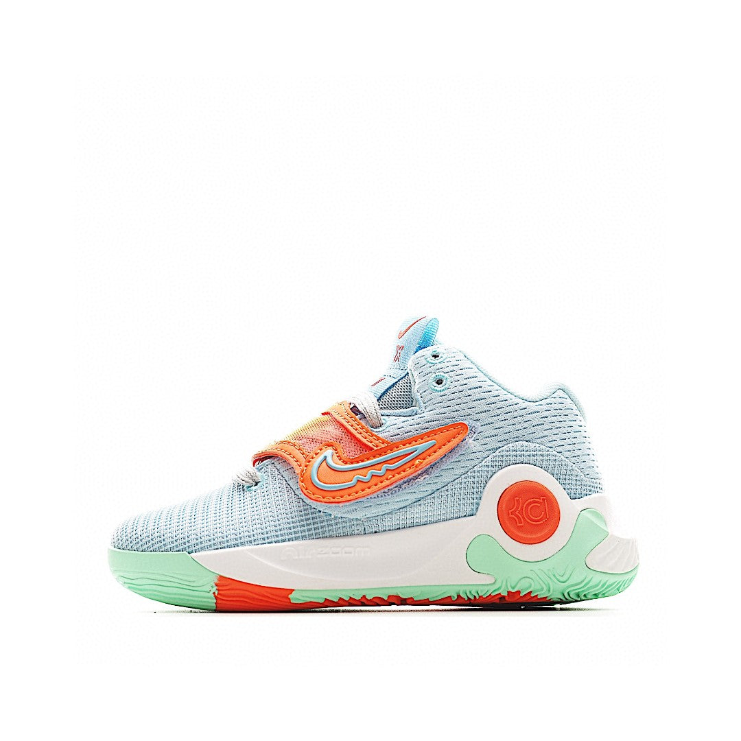 KD 5 basketball shoes" blue, mint green"