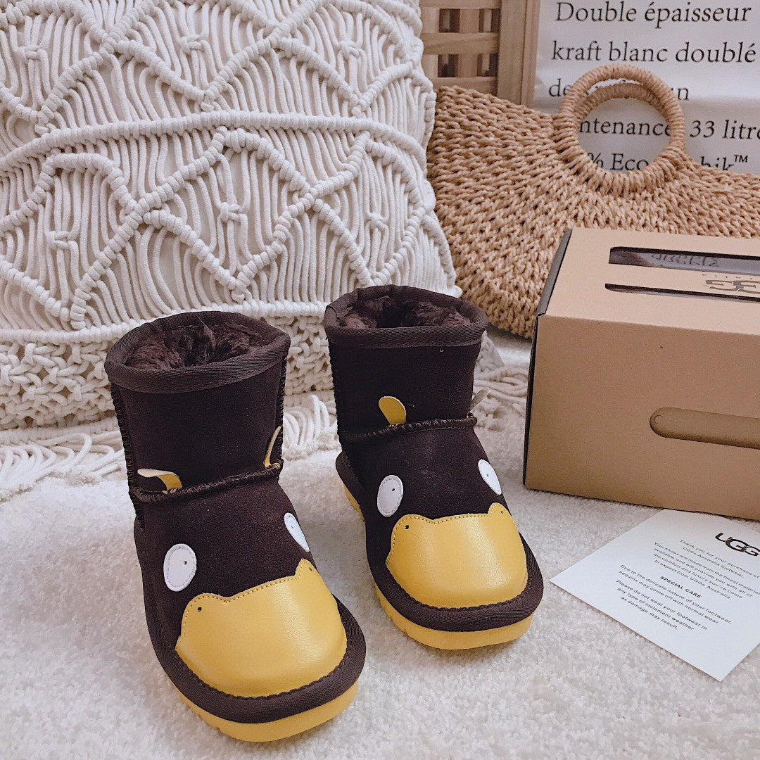 UGG children's shoes cartoon series" dark brown"