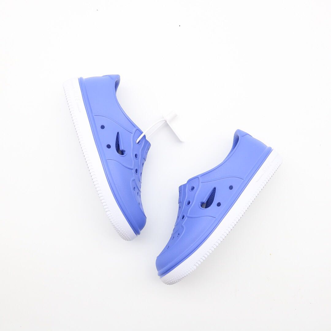 Nike Air Force Hole Shoes Beach Sandals" blue"