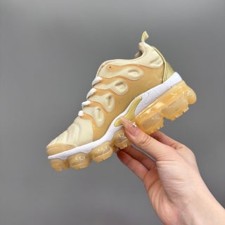 Nike AIR MAX plus full-length air cushion children's sports shoes " cream color"