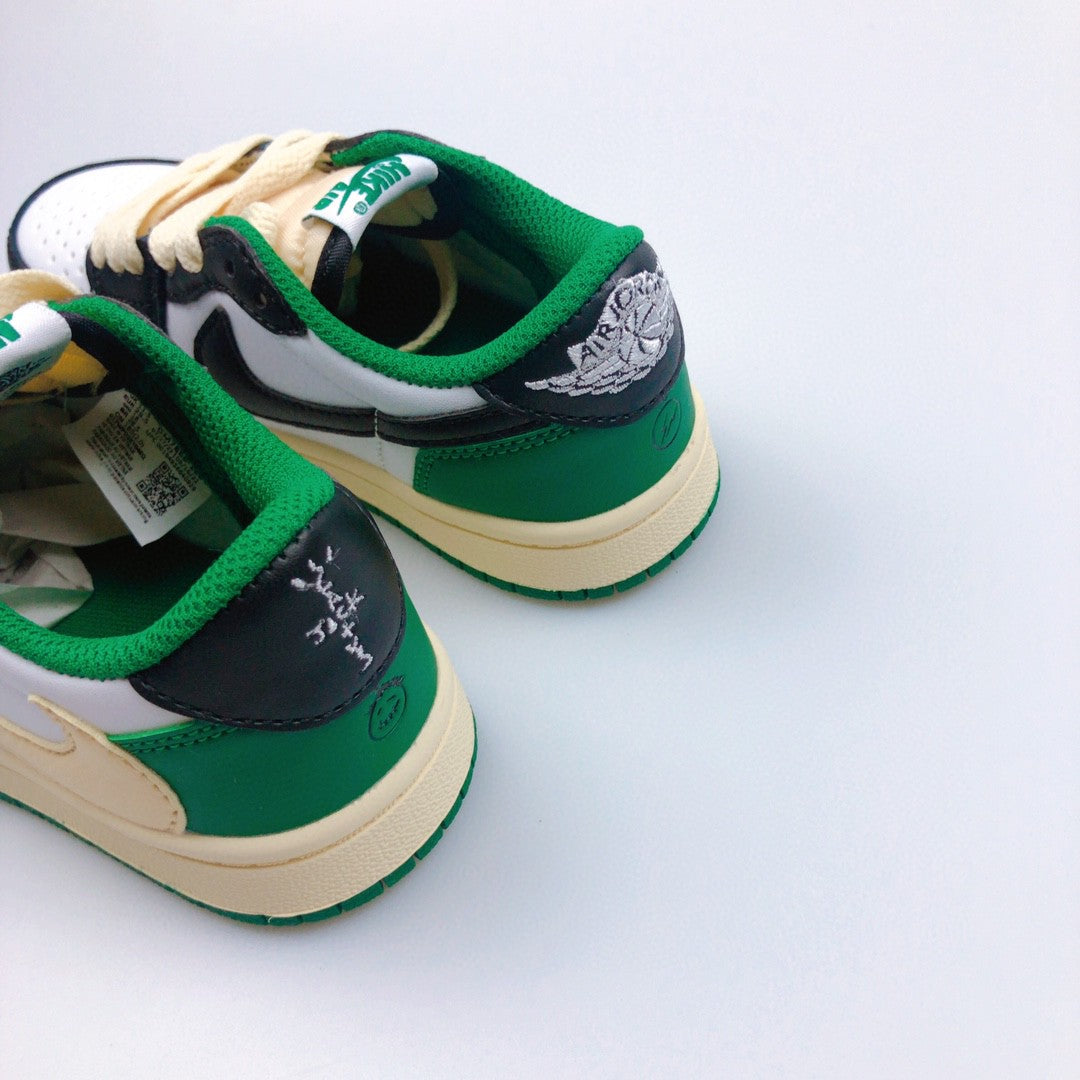 Jordan low-top reverse hook black warrior" white, cream, olive green"