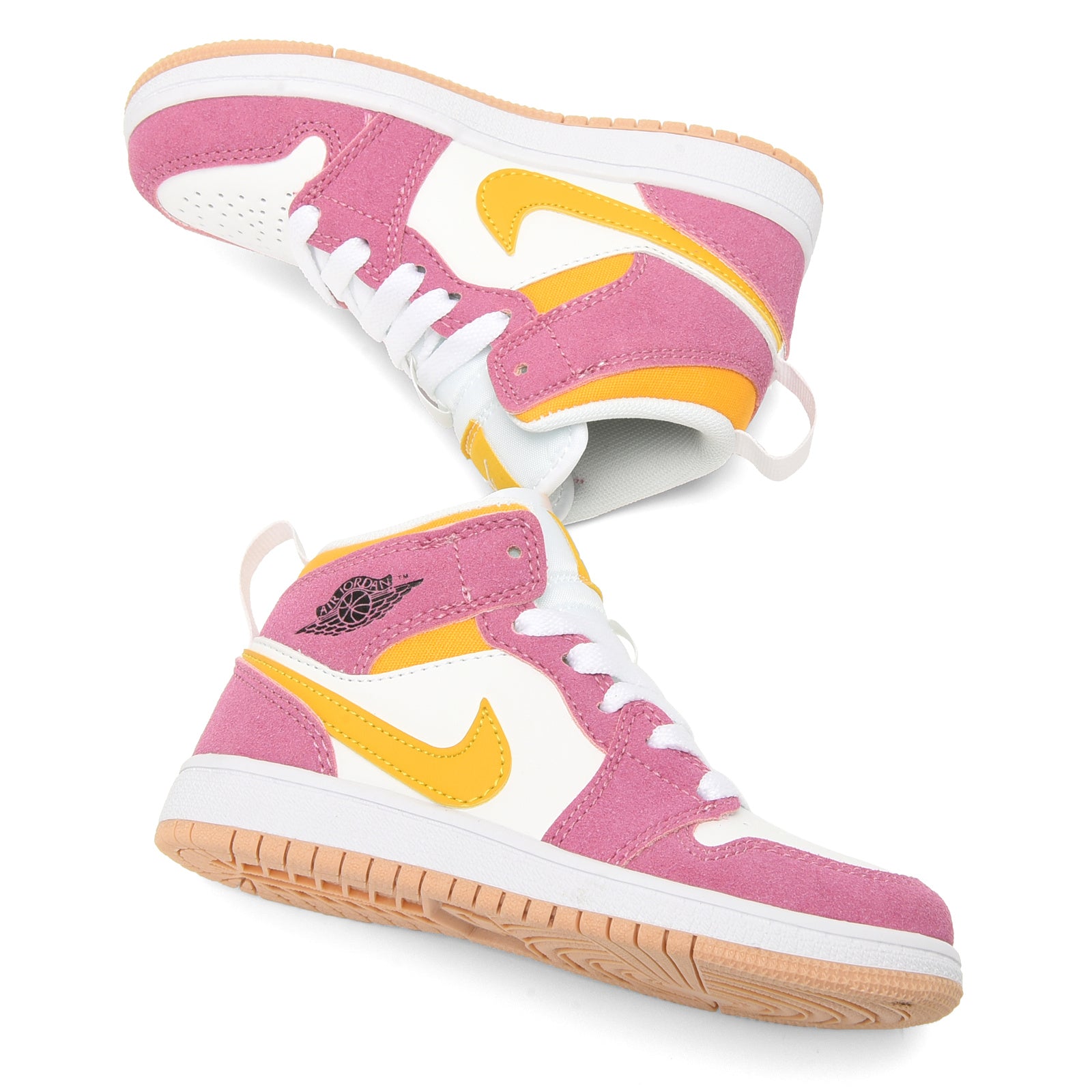 AJ-112" white, pink"