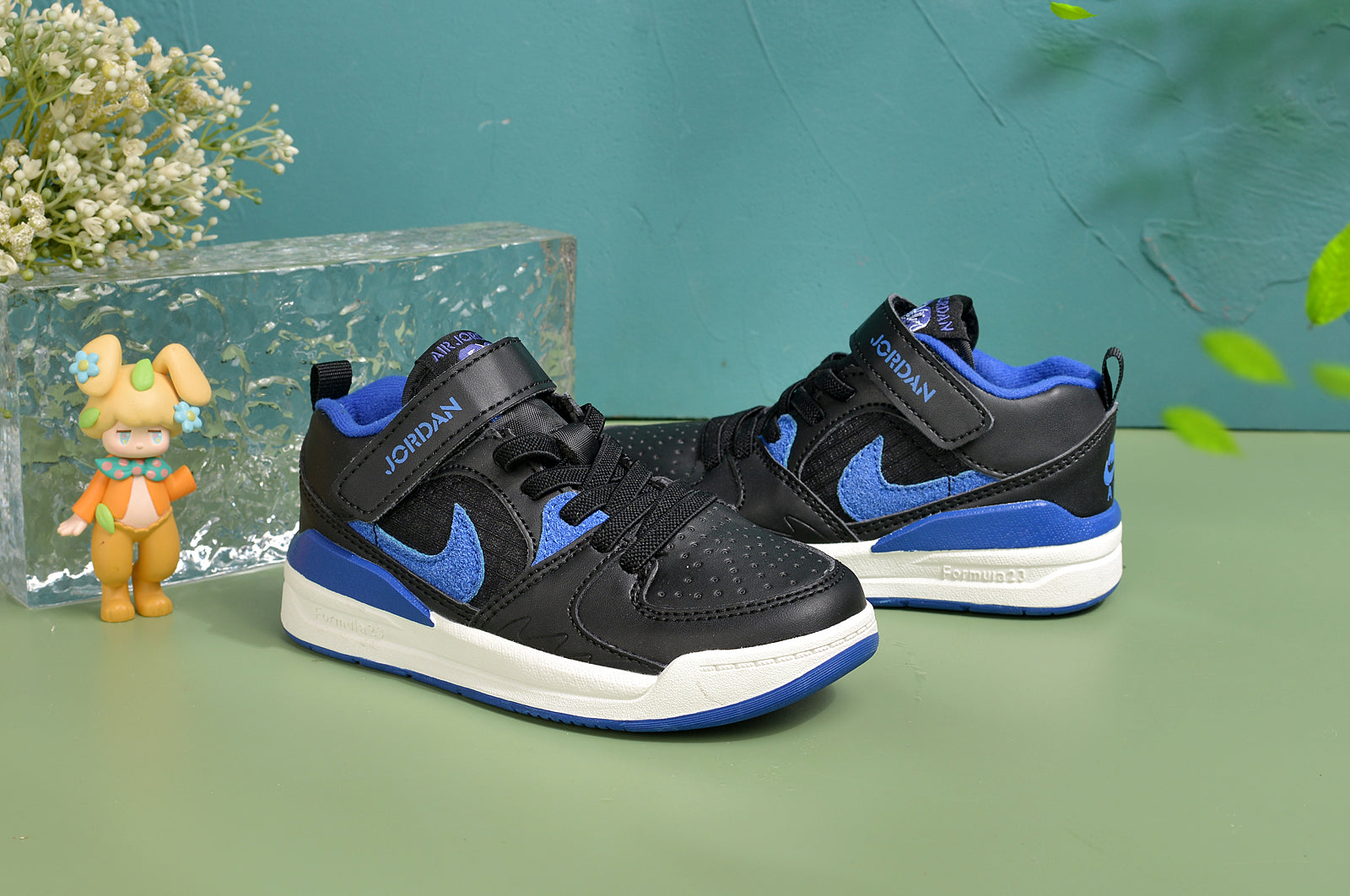 Nike Jordan 90 children's casual shoes" black, blue"