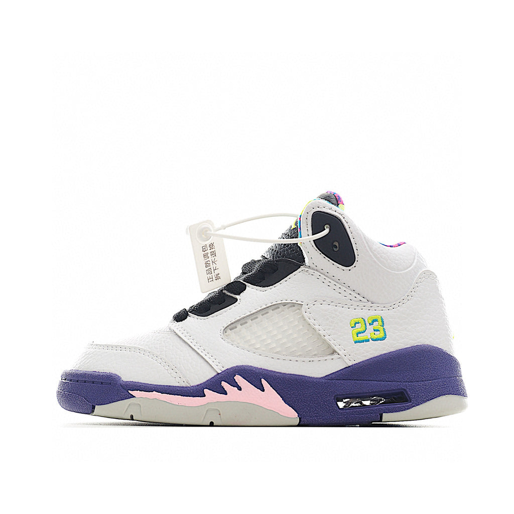 Jordan 5 children's shoes" white, purple"