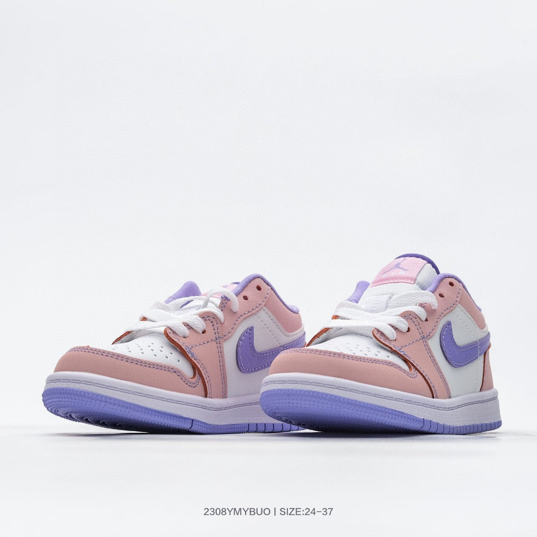 Joe 1 low-top children's shoes" light pink, light purple"