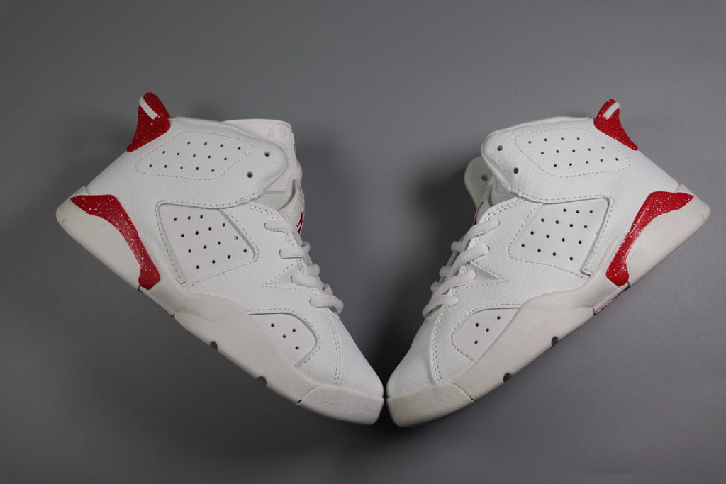 Joe 6 children's basketball shoes " white, & red"