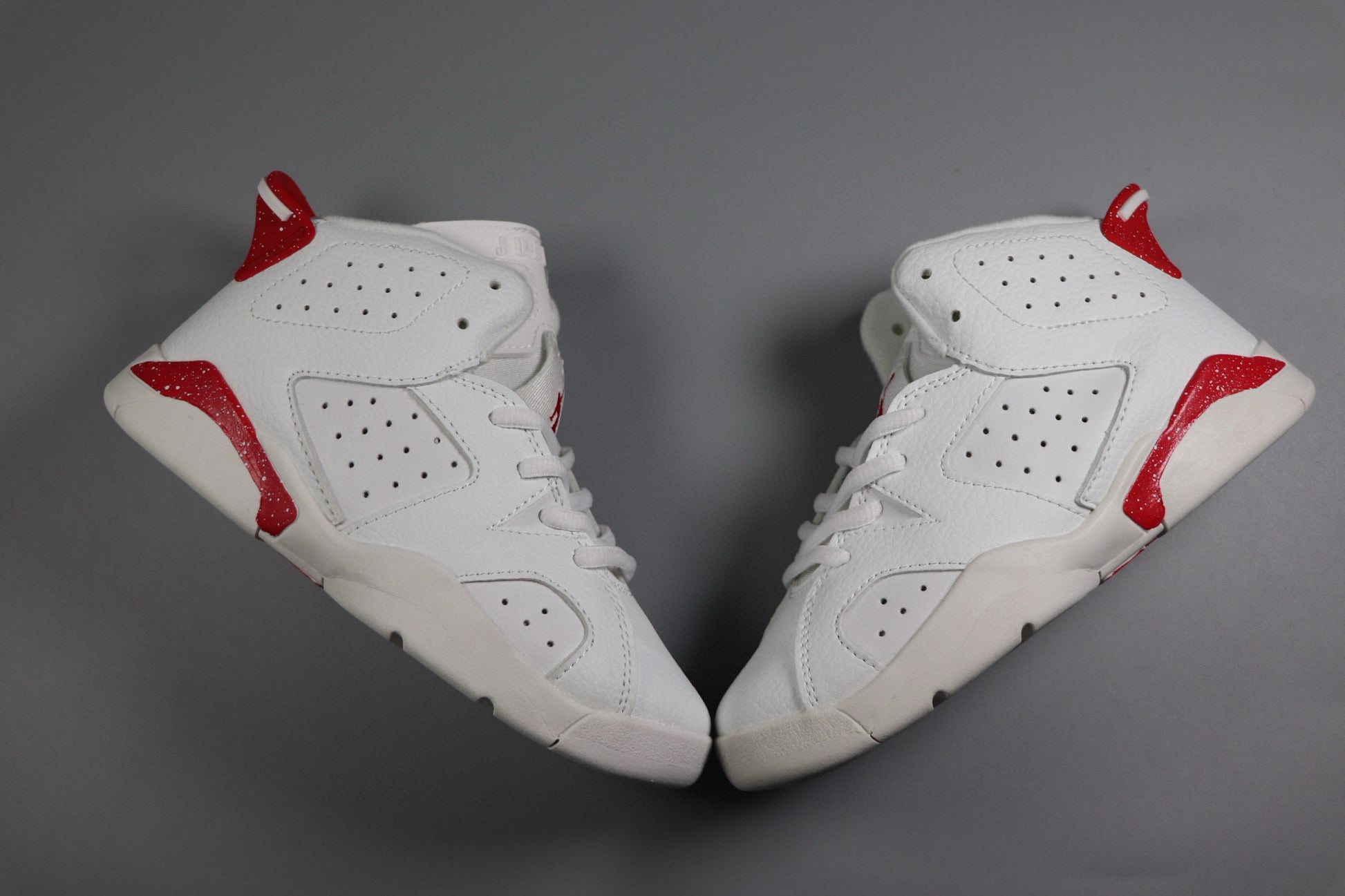 Joe 6 children's basketball shoes " white, & red"