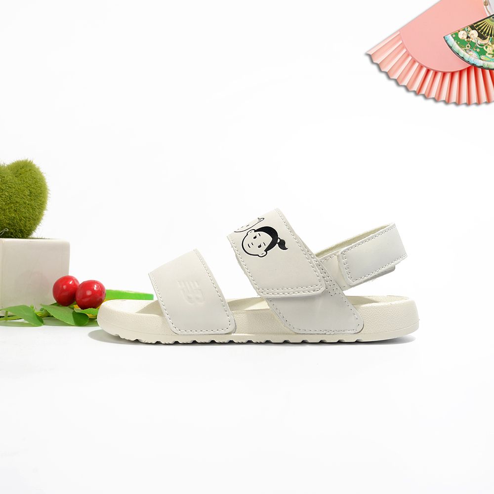 NB double bar sandals " white"