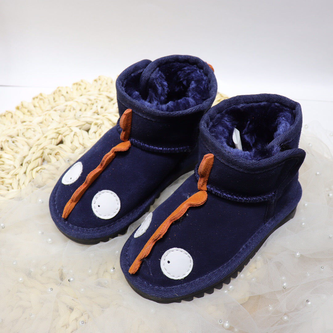 Ugg Velcro Dinosaur Children's Snow Boots" navy"