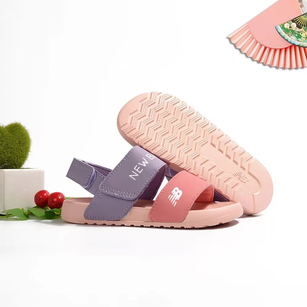 NB double bar sandals " Purple, pink"