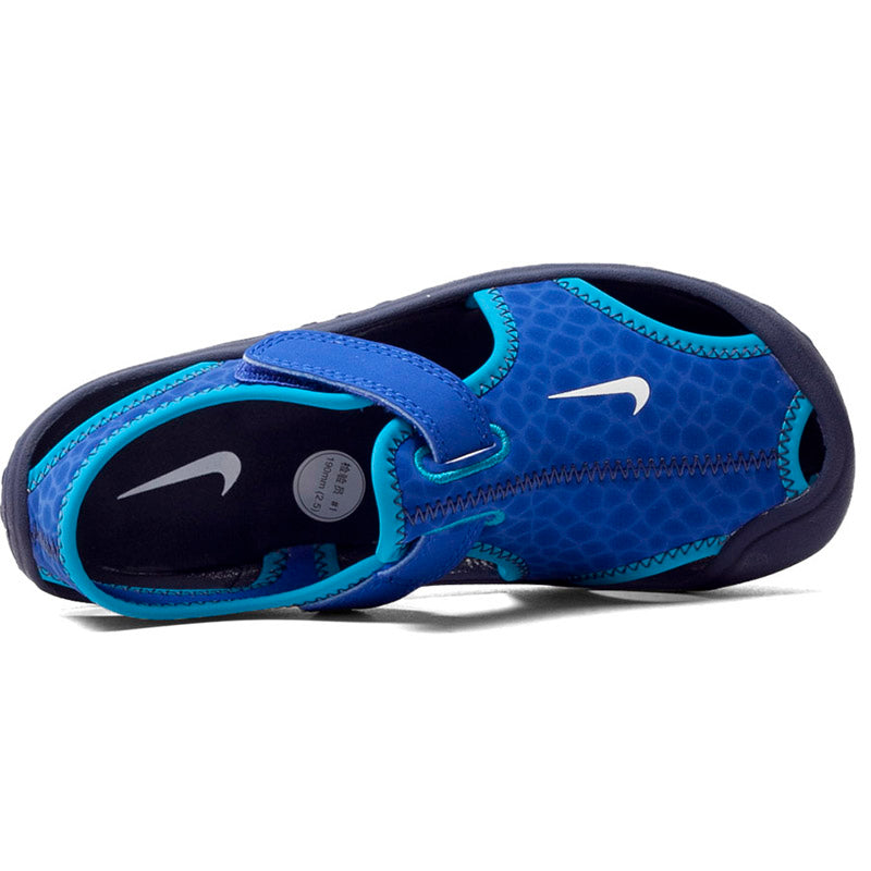 Nike children's closed toe sandals " blue"