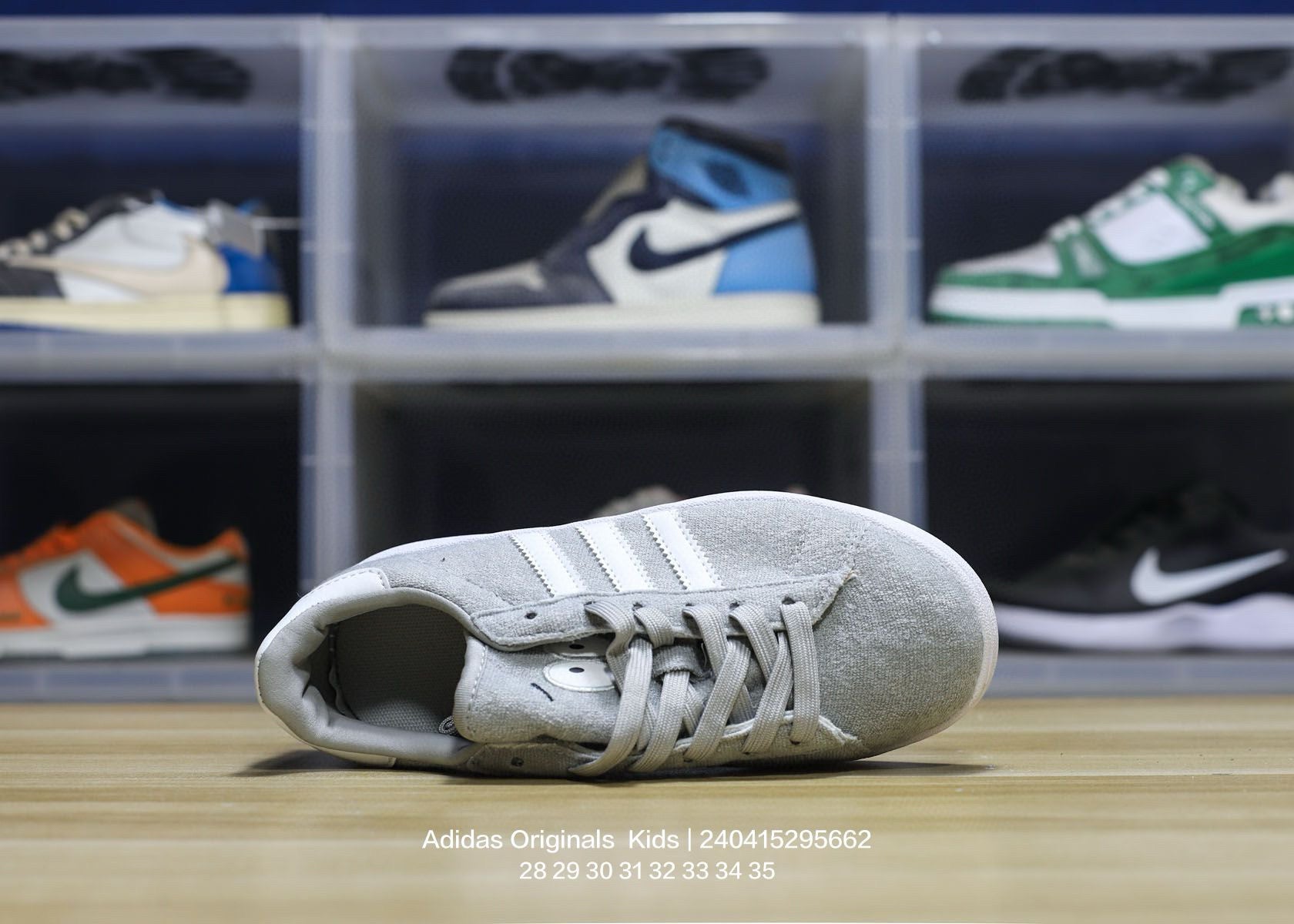 Adidas clover pig leather sneakers "gray"