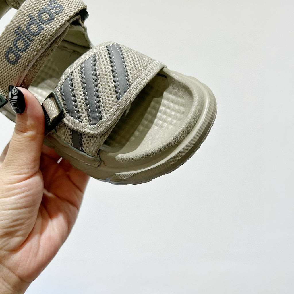 Adidas Velcro children's beach sandals"  light, muted green"