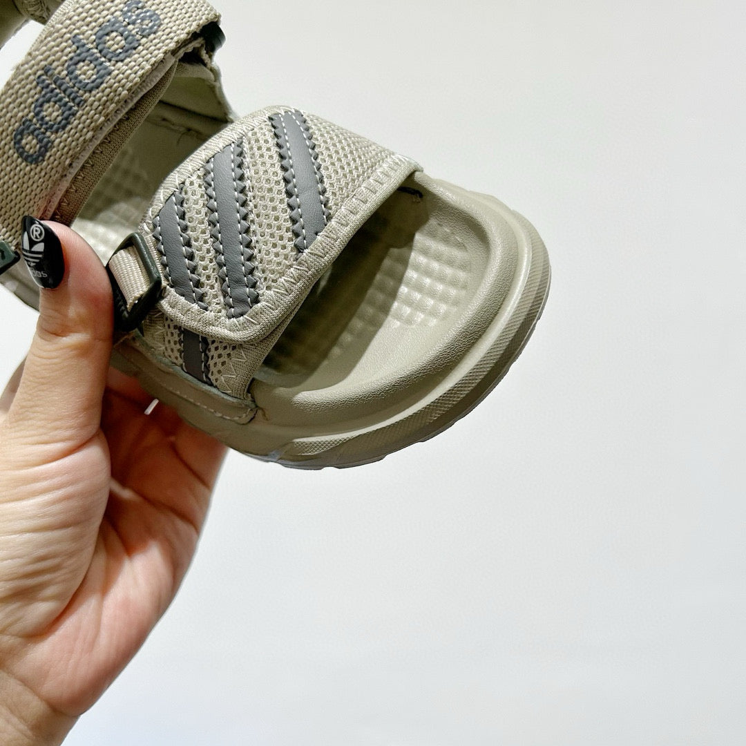 Adidas Velcro children's beach sandals"  light, muted green"