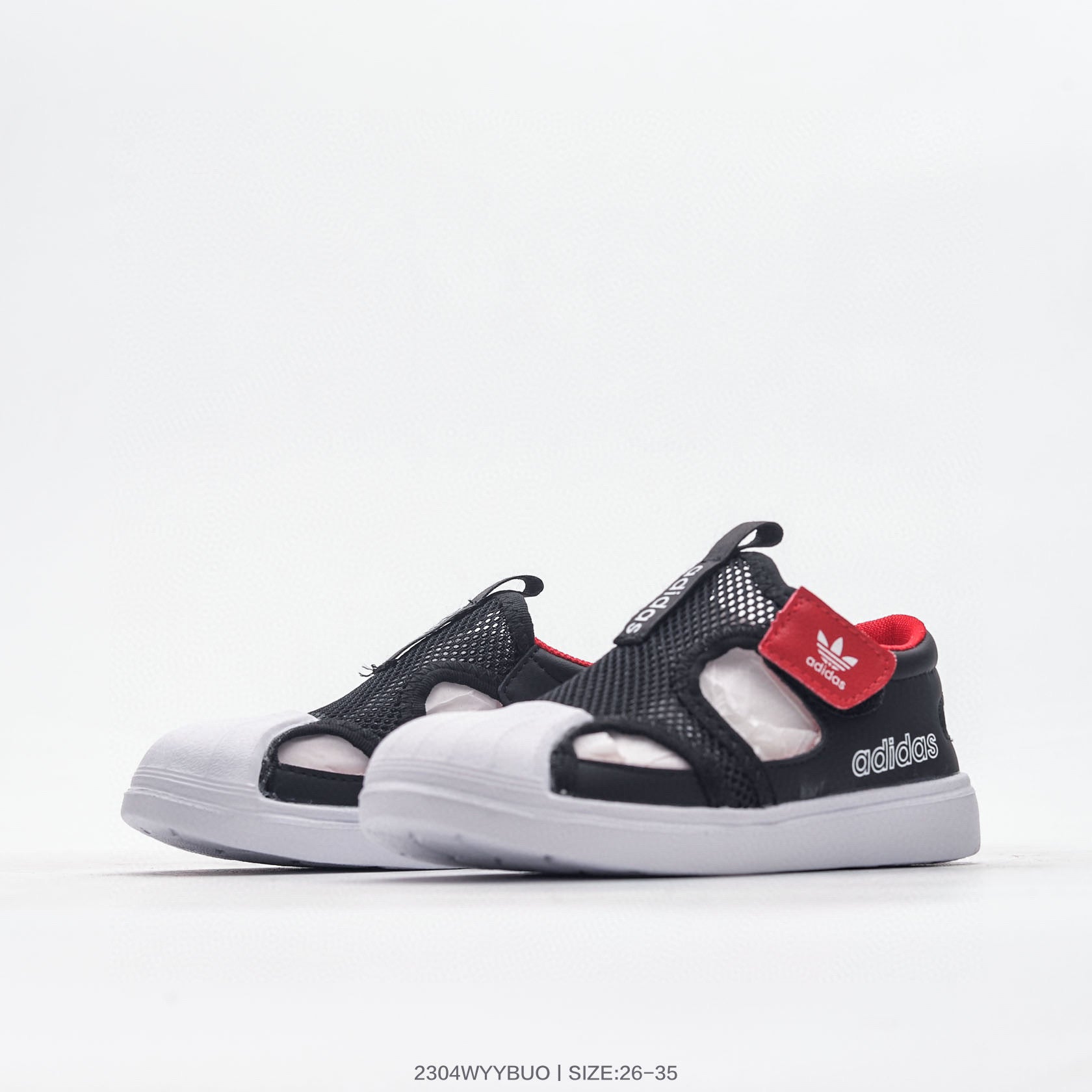 Adidas shell toe joint breathable mesh shoes" black"