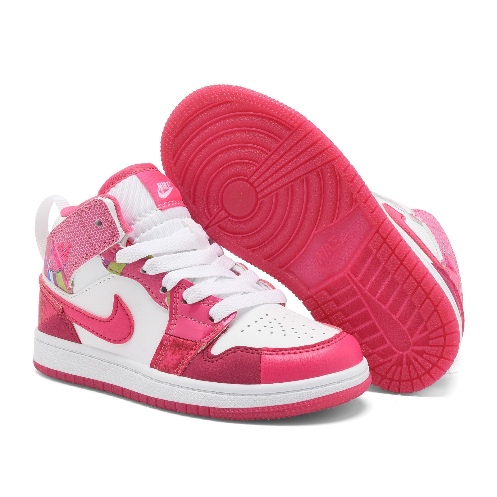 AJ-127" white, pink"