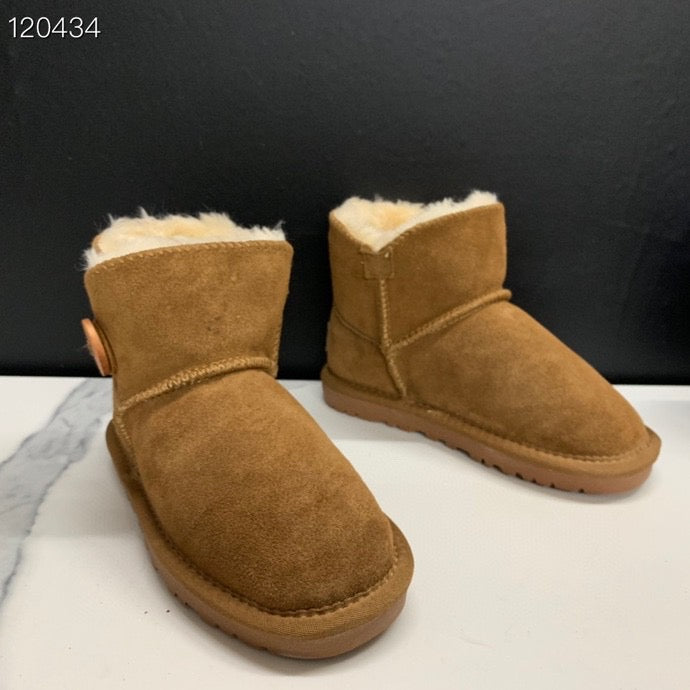 UGG mahogany buckle children's snow boots" brown"