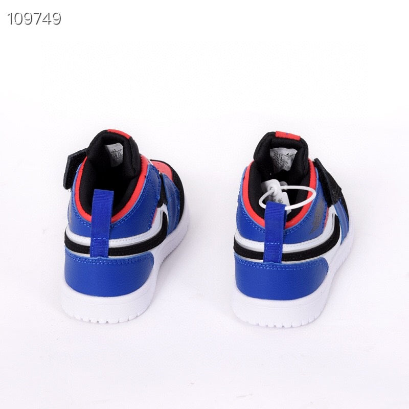 Jordan high top elastic band" white, blue, red"