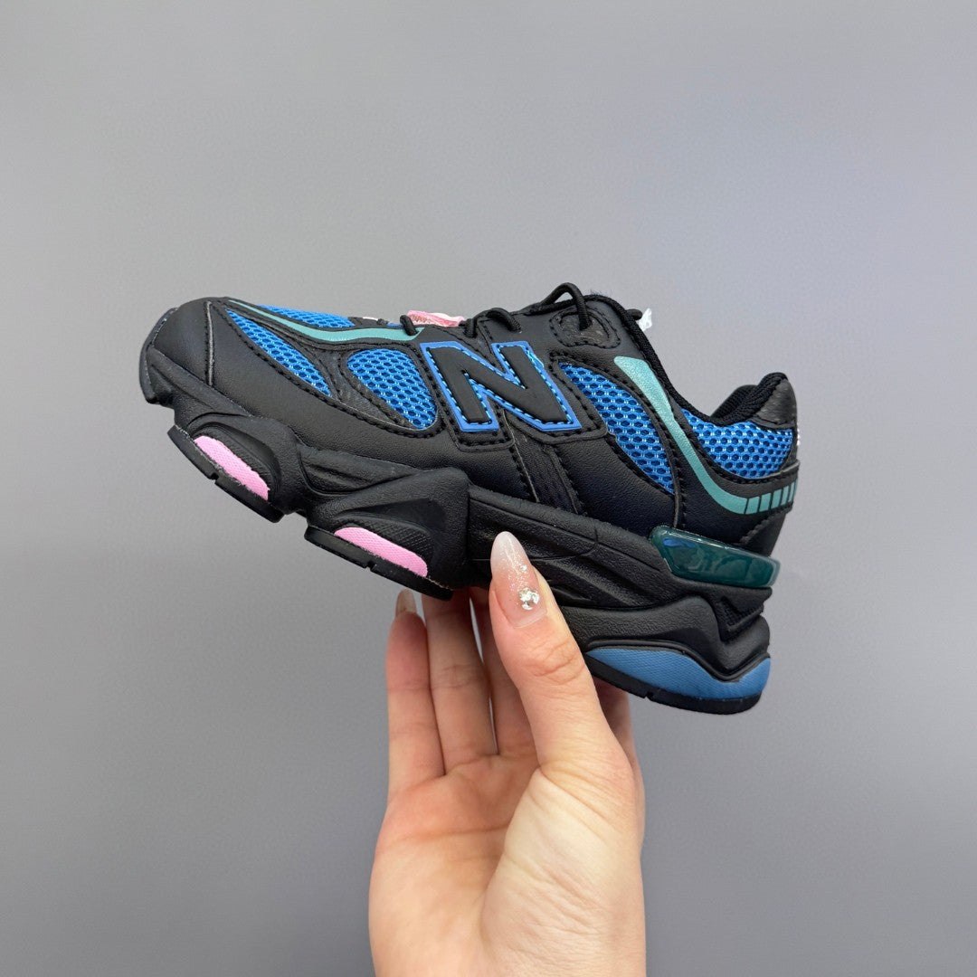 New Balance 9060 series retro versatile dad style elephant" black, blue"