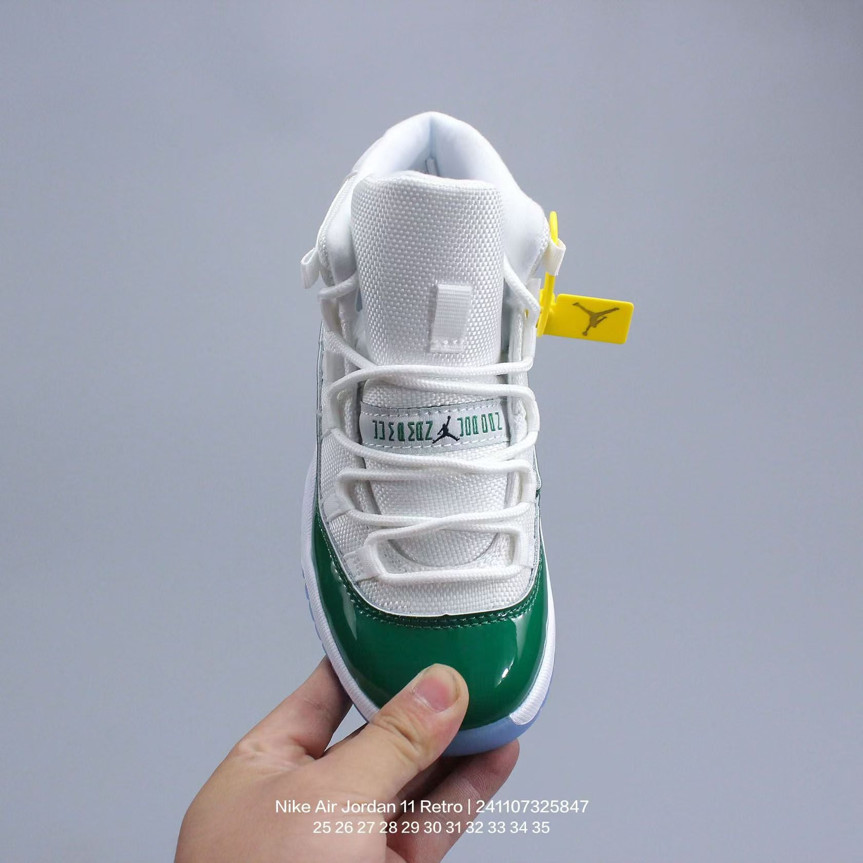 Joe 11 high-top high-quality children's shoes" basketball" white, green"