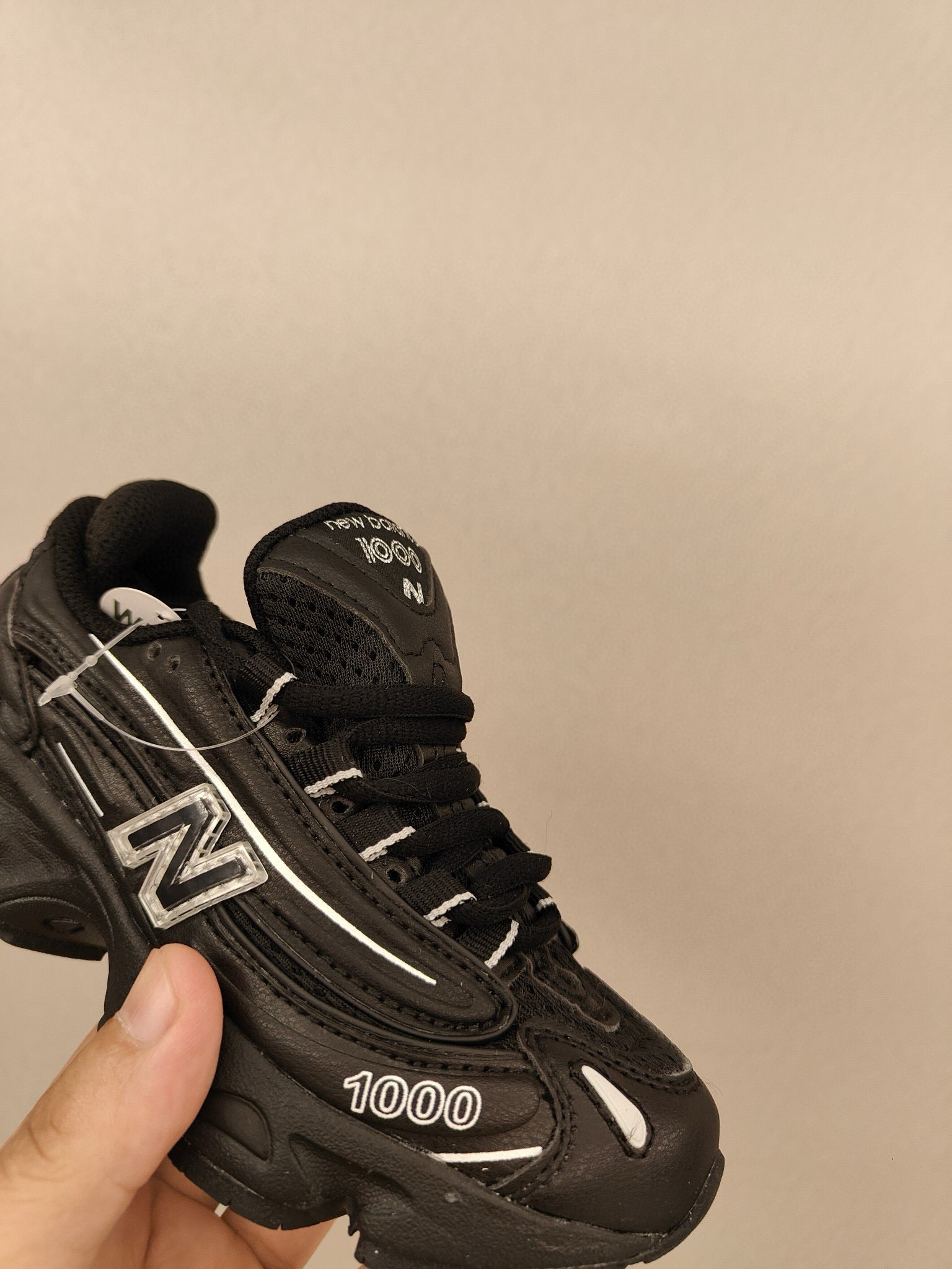 NB1000 lace-up children's shoes" black"