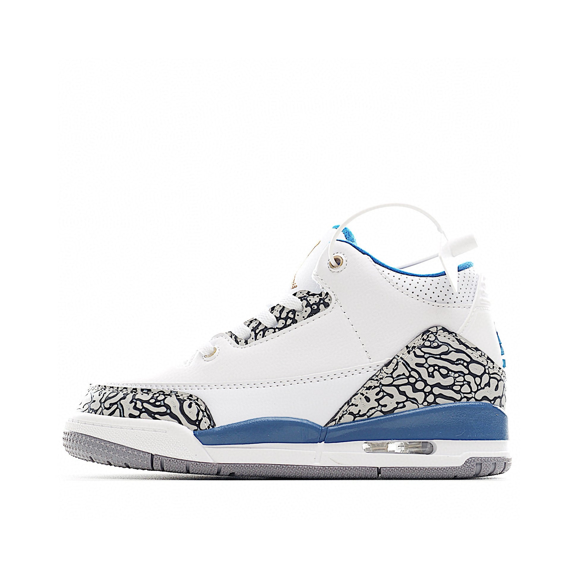 Joe 3 air cushion bottom children's shoes" white, blue"