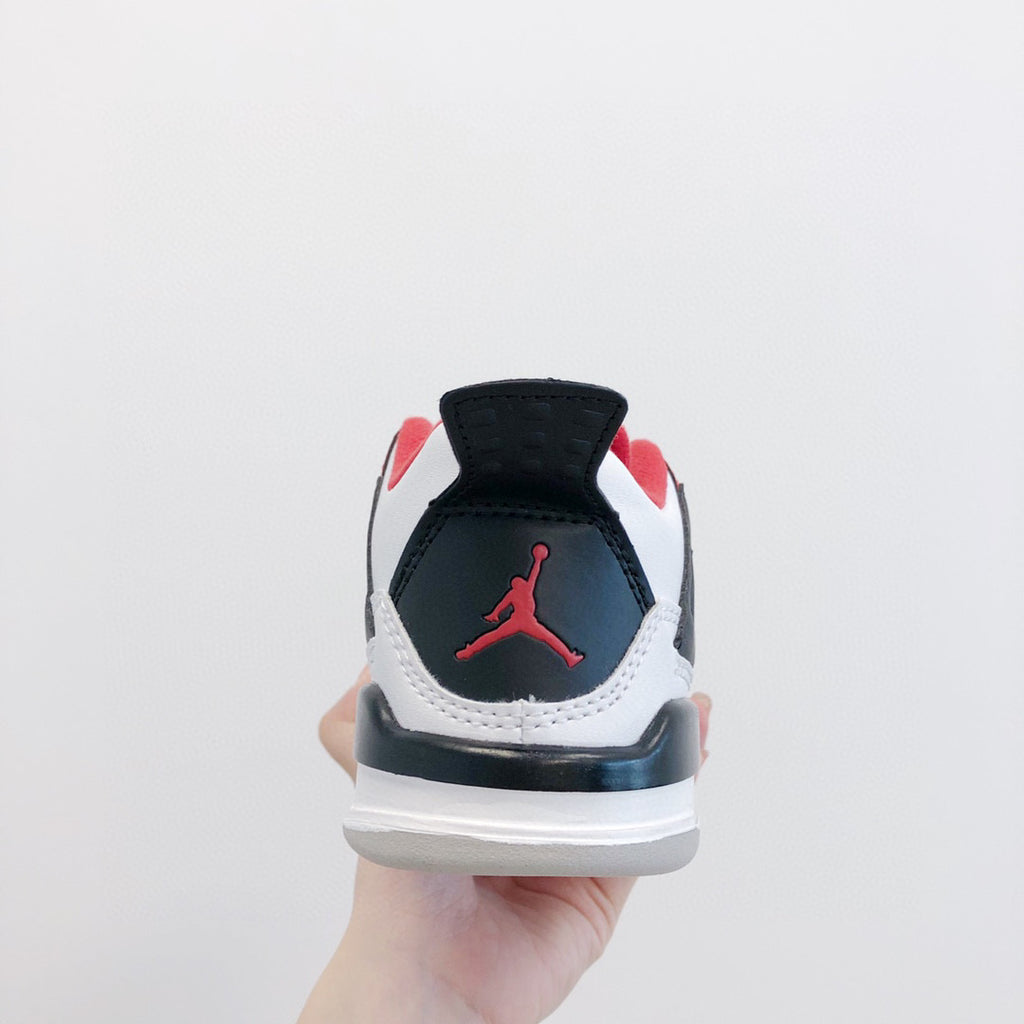 Joe 4 top layer children's shoes" white, black, red"