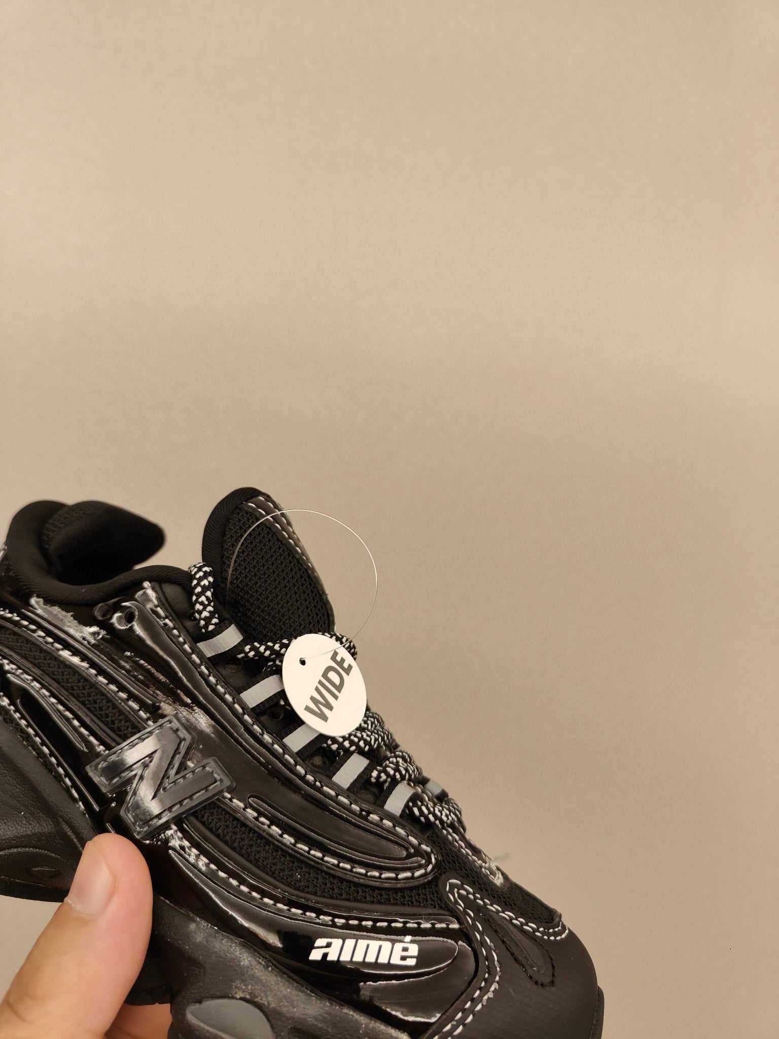 NB1000 lace-up children's shoes" black"