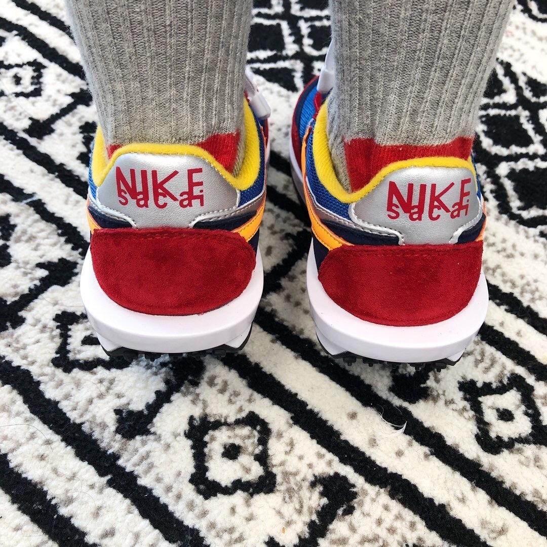 Nike Waffle Casual Jogging Shoes Deconstructed Double Hook