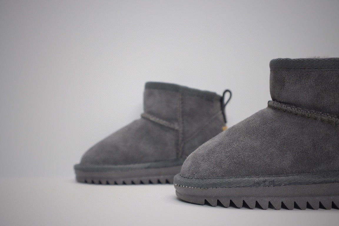low-top UGG ankle boots" gray"