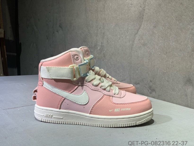 High-top Macaron Air Force" Pink"