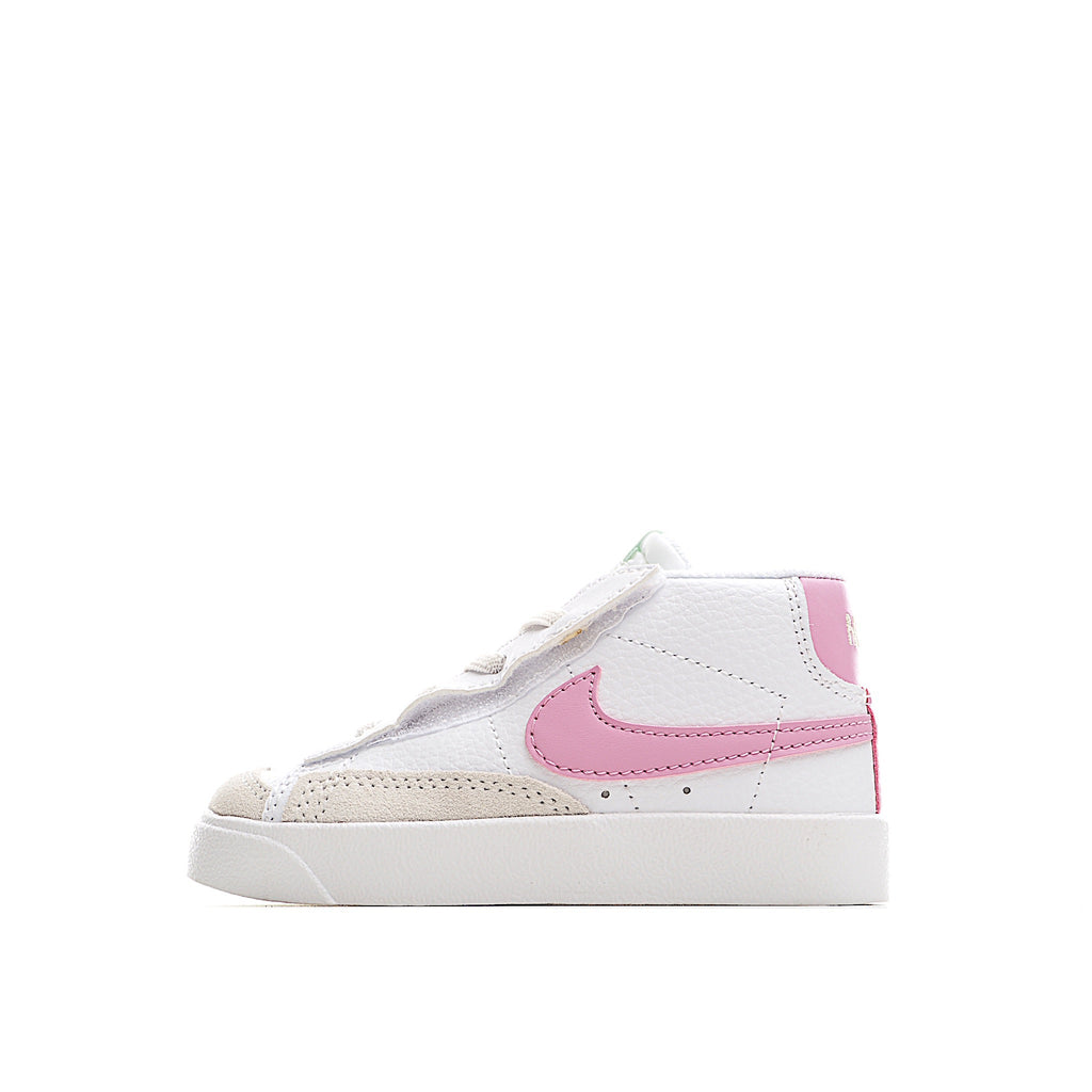 Trail Blazers high-top single dunk" white, pink"