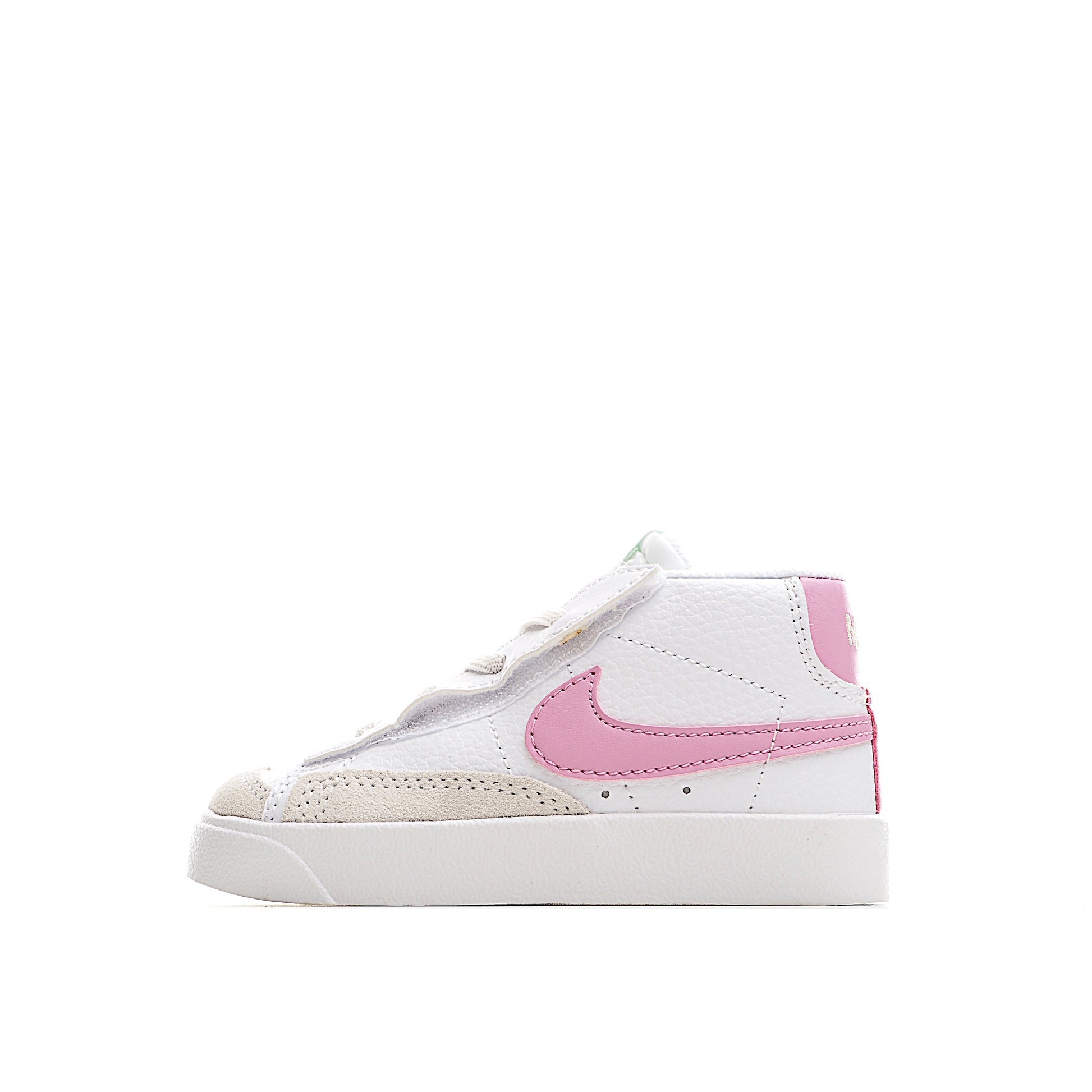 Trail Blazers high-top single dunk" white, pink"