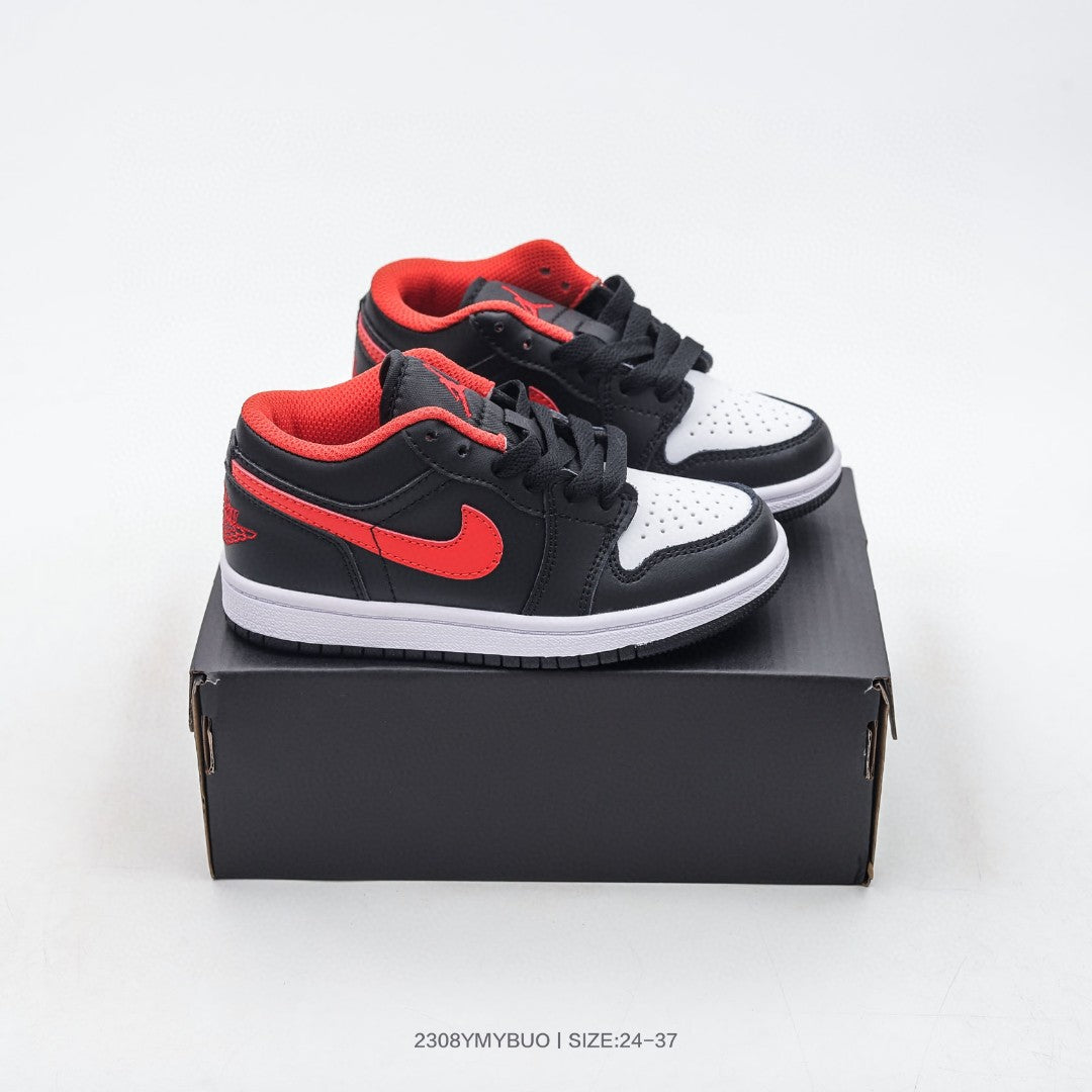 Joe 1 low-top children's shoes" black, red, white"